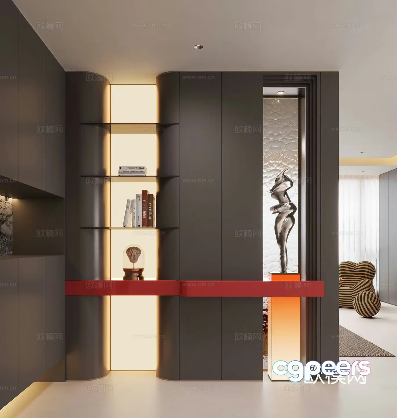Modern entrance hallway Decorative entrance hallway Entrance entrance hallway 3D model