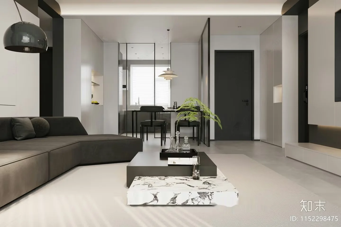 Modern Living Room 3D Model – 15735 – VRAY Render