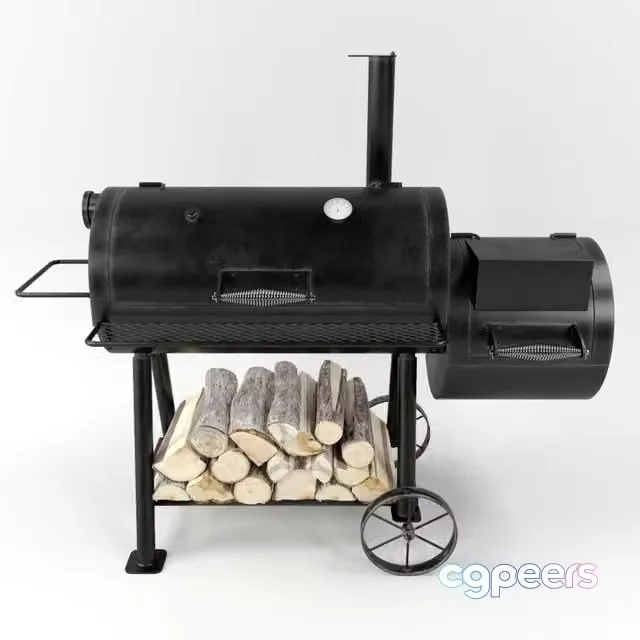 3ds Max Free – Oklahoma Joes Highland Smoker Reverse