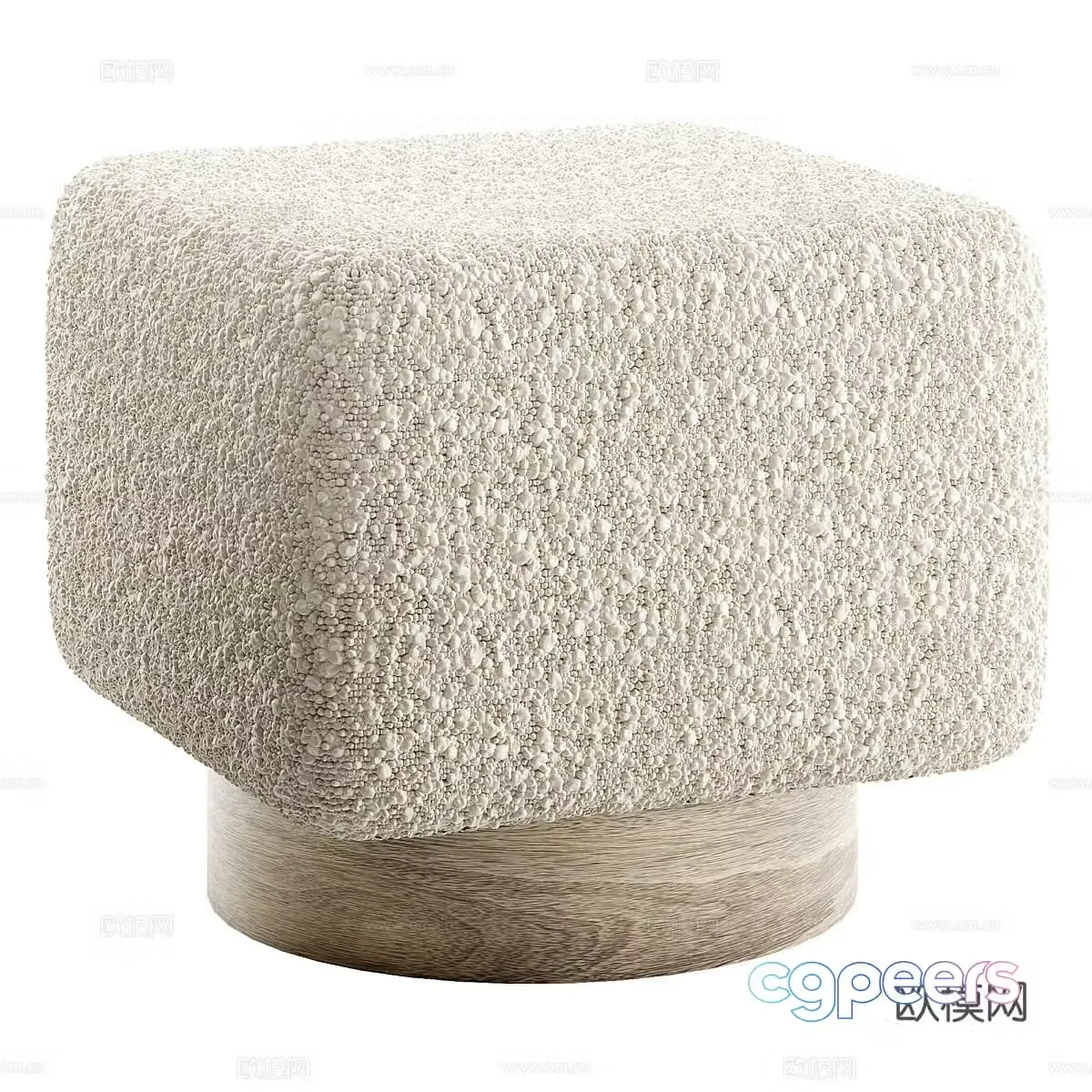 Shoe changing stool 3d model