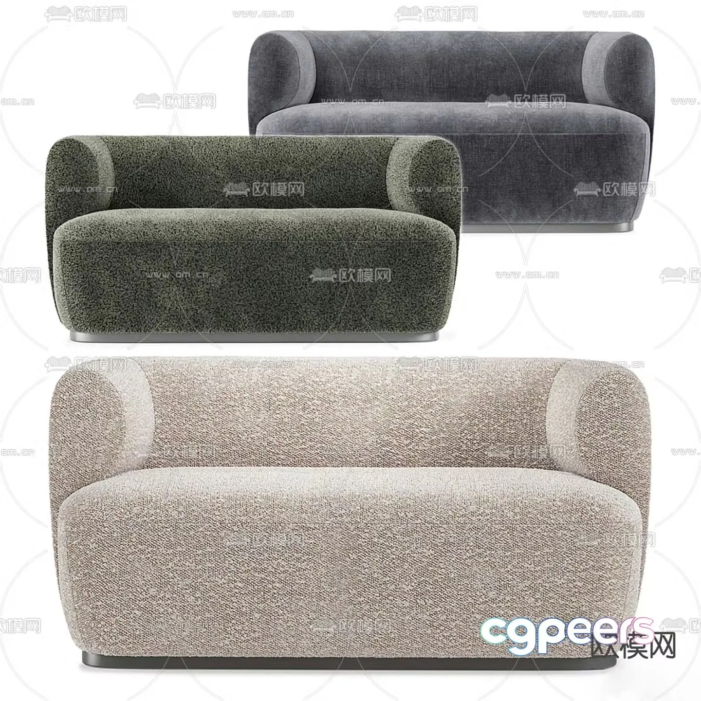 Single sofa leisure sofa 3d model