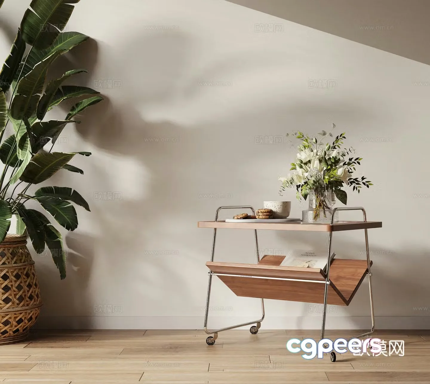 3D model of side table