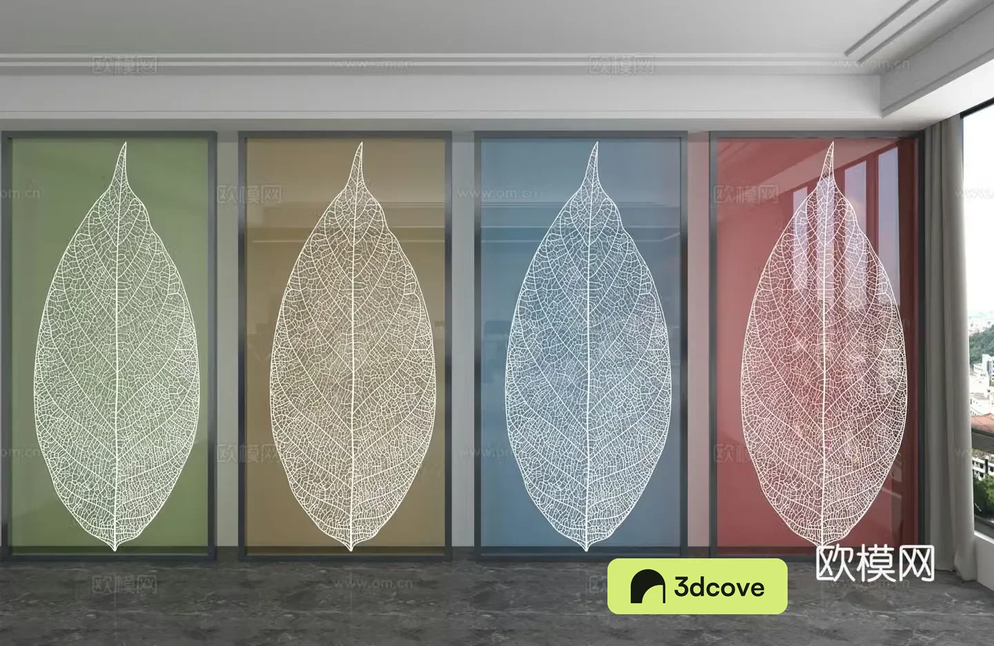 Modern background wall