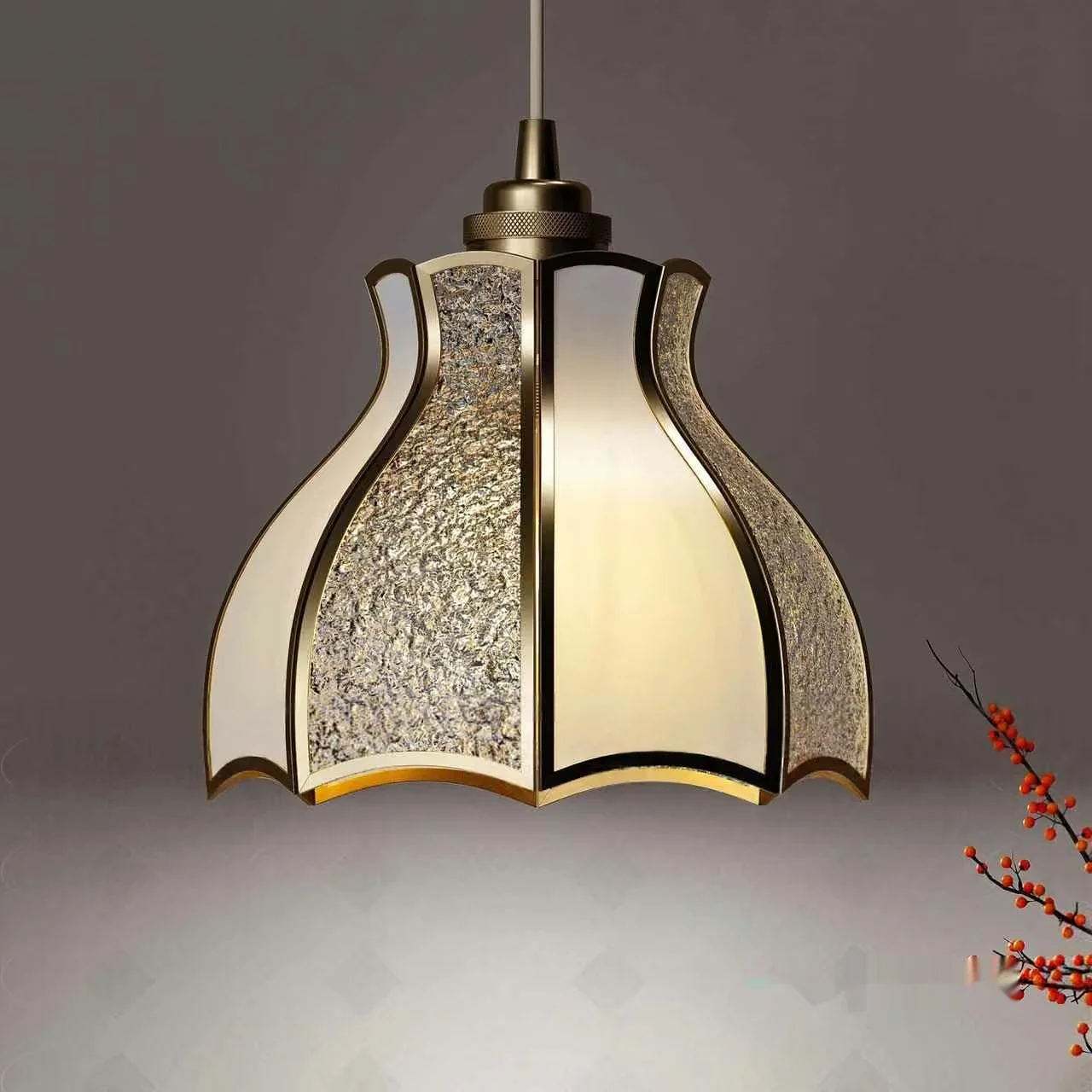 Gold Light Fixture 3D Model – 15228 – VRAY Render