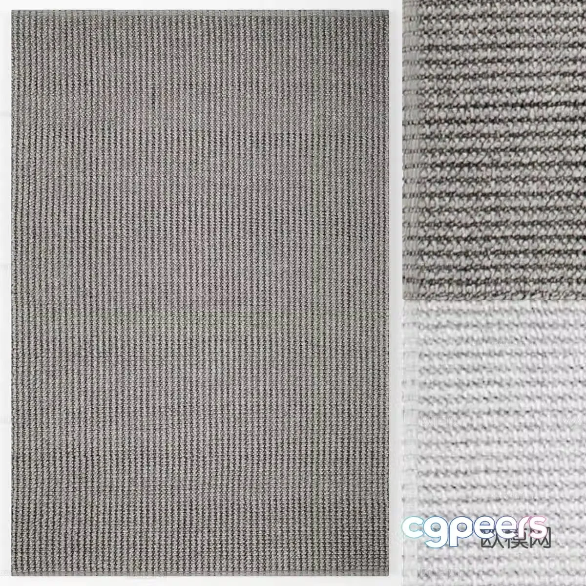 Modern fabric carpet 3d model