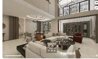 Modern Living Room 3D Model – 17034 – VRAY Render