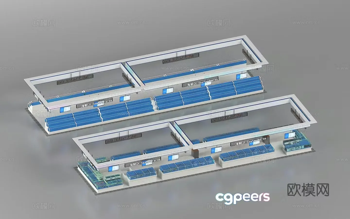 3D model of farmers’ market vegetable stand