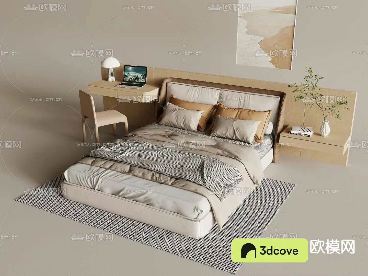 Modern double bed