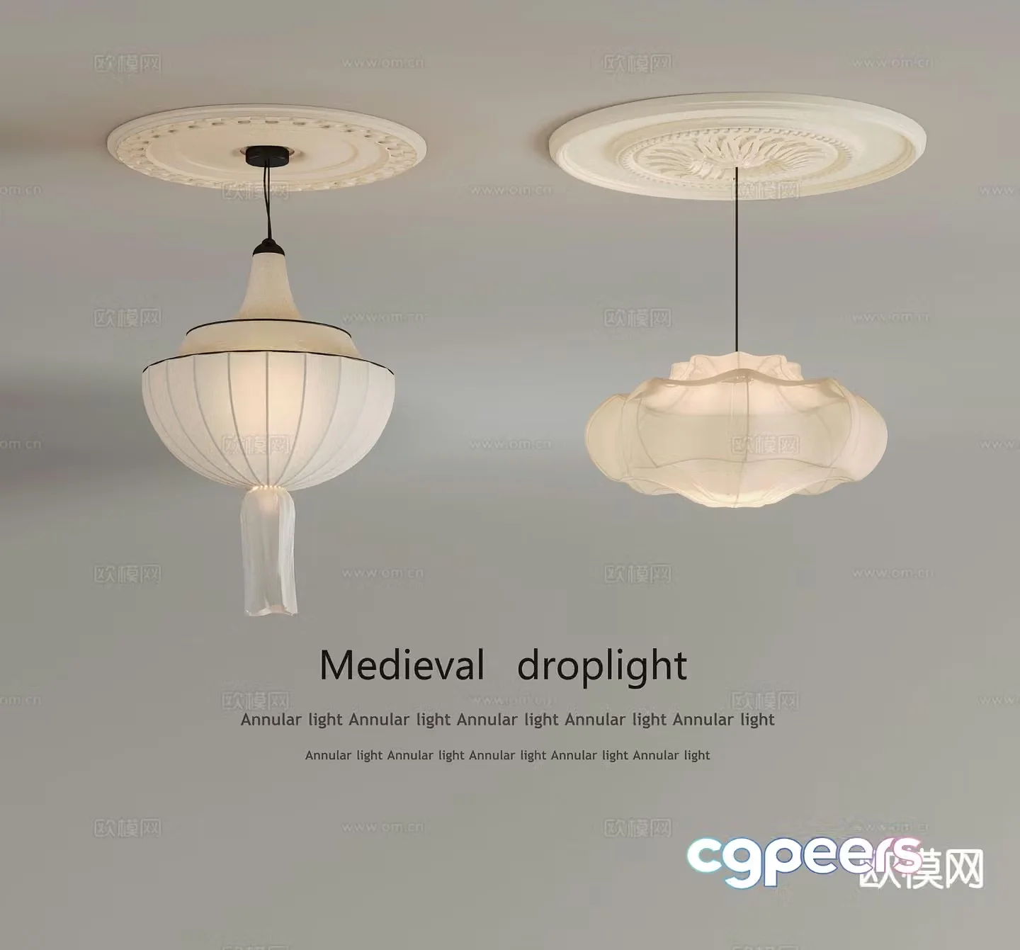 Medieval style chandelier living room chandelier dining room chandelier 3d model