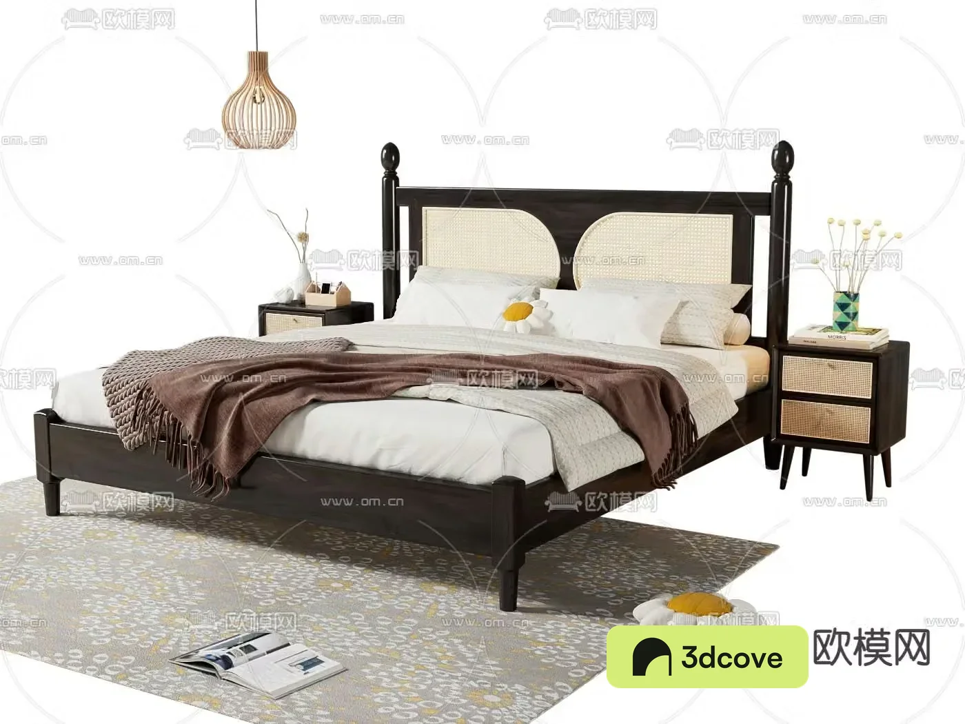 Medieval style double bed