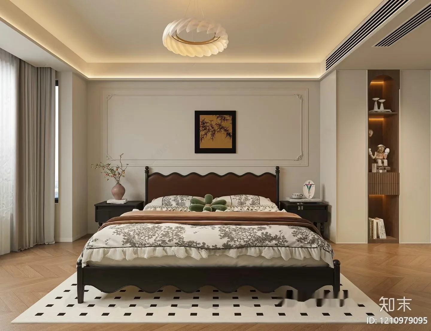 Cozy Bedroom 3D Model – 2120 – VRAY Render