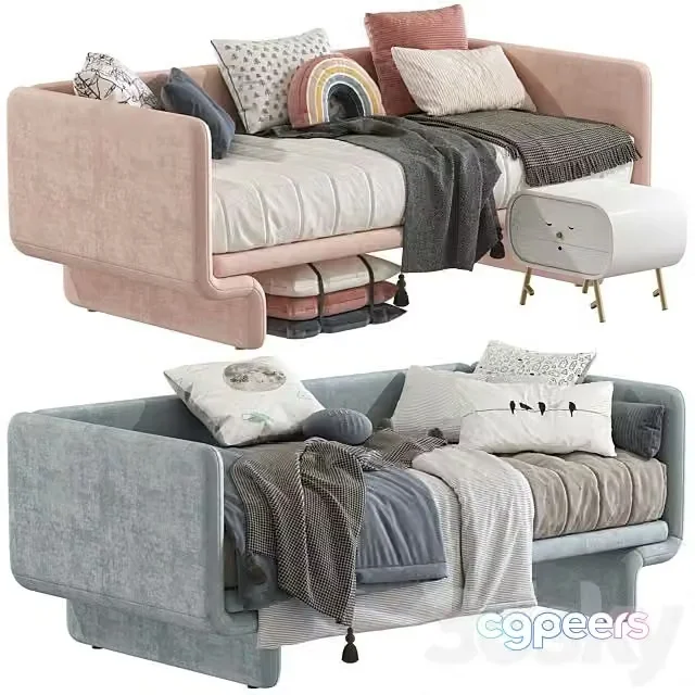3ds Max Free – Sofa Bed Bench 261