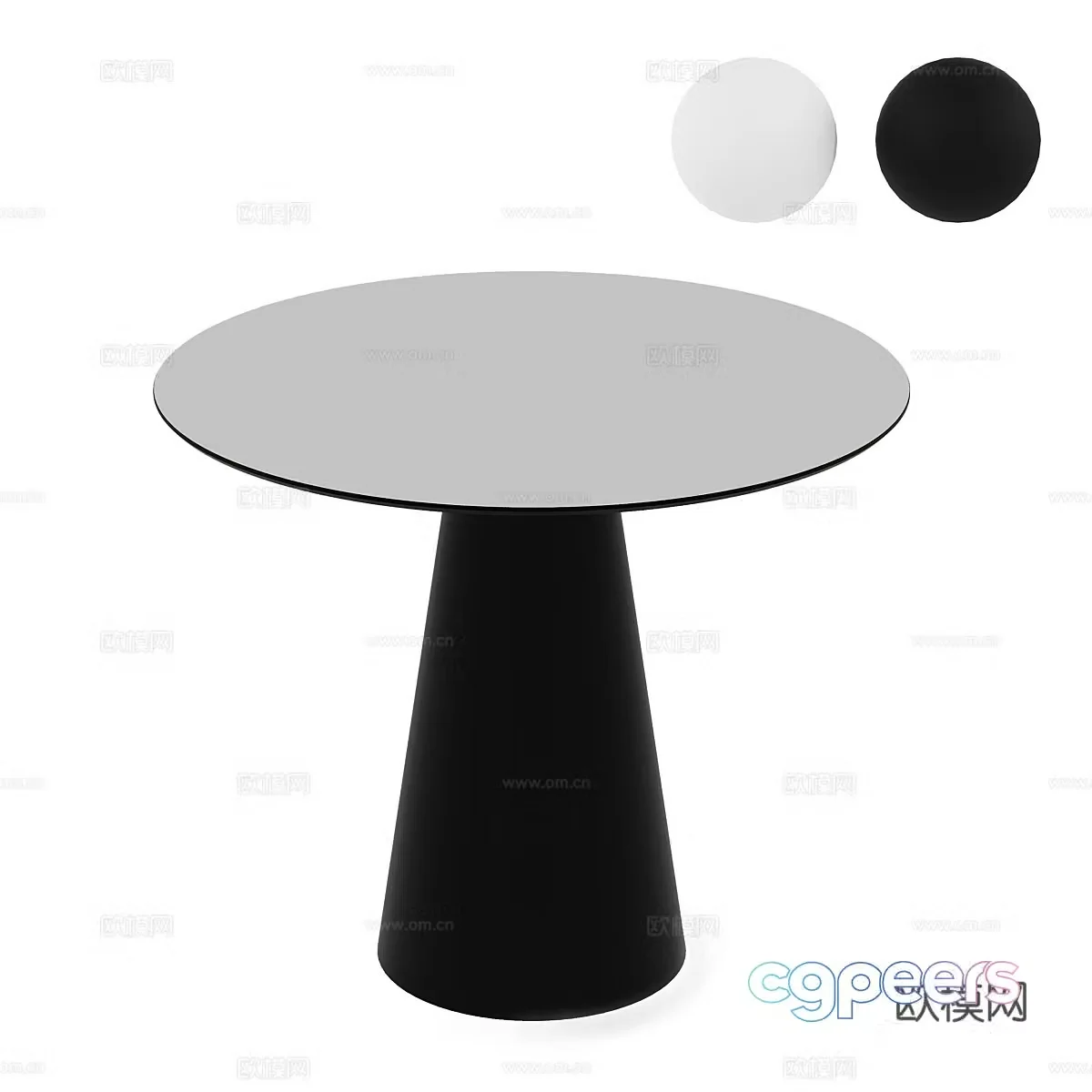 Modern simple dining table Dining table Simple dining table Round dining table Table 3D model