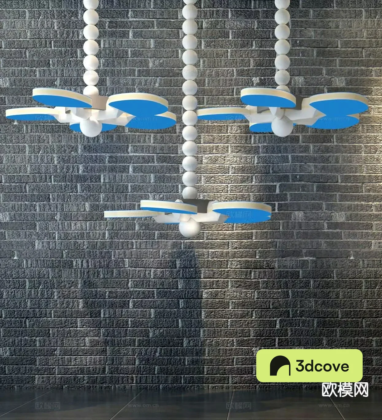 Modern fan chandelier art lamp