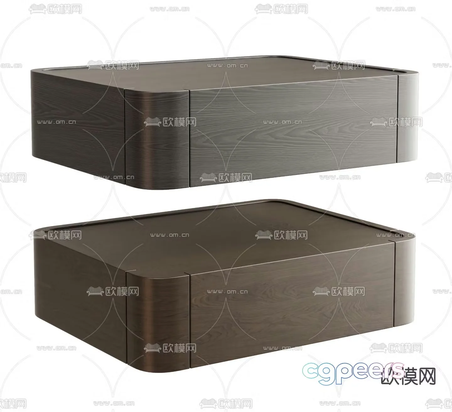 Wall mounted bedside table 3d model