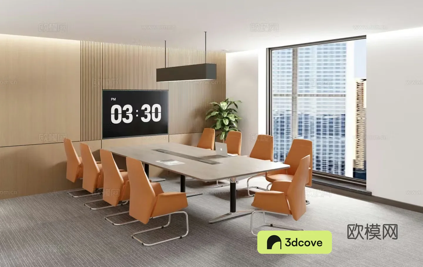 Modern guest reception video seminar room