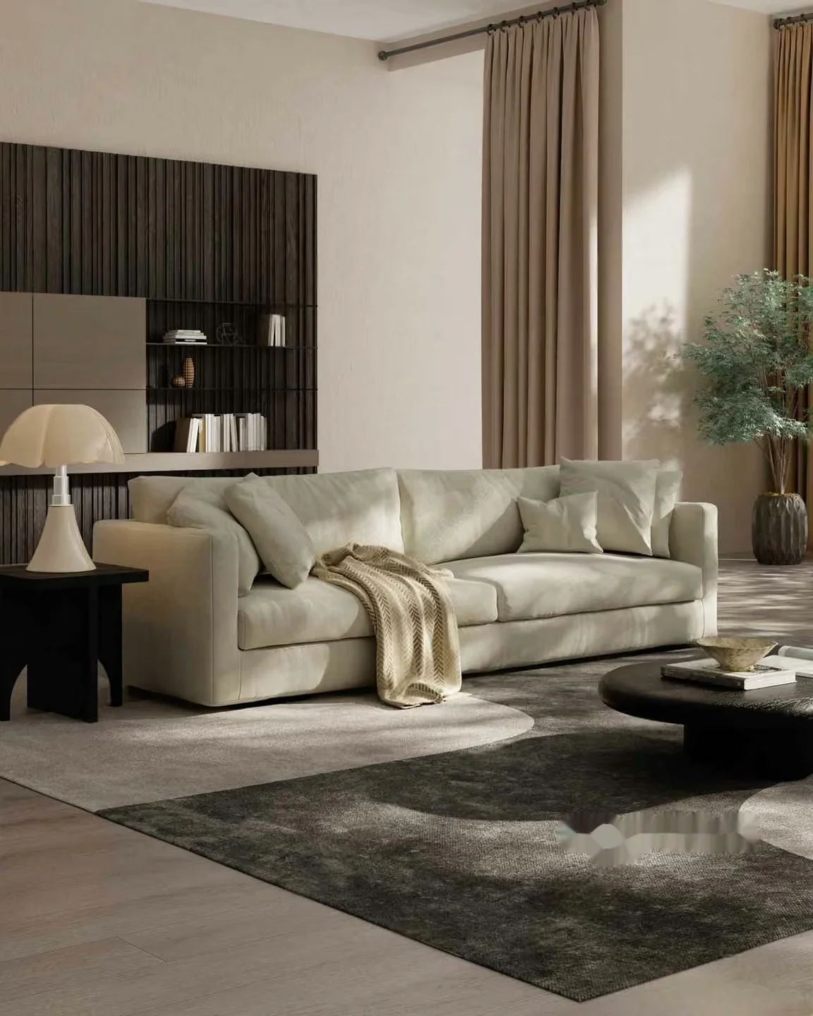 Modern Living Room 3D Model – 1059 – VRAY Render