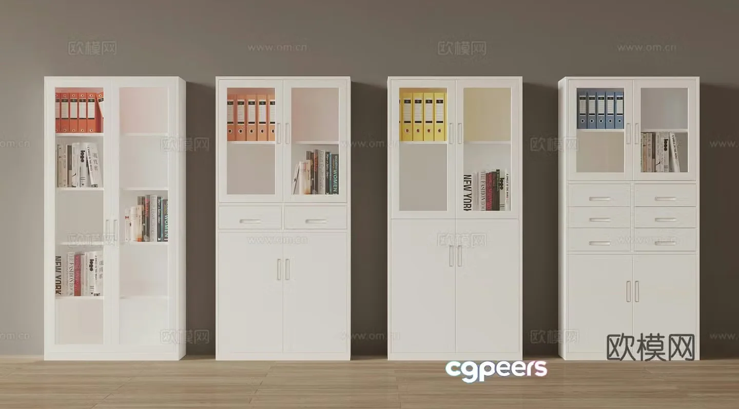 Modern file cabinet office cabinet iron cabinet 3d model