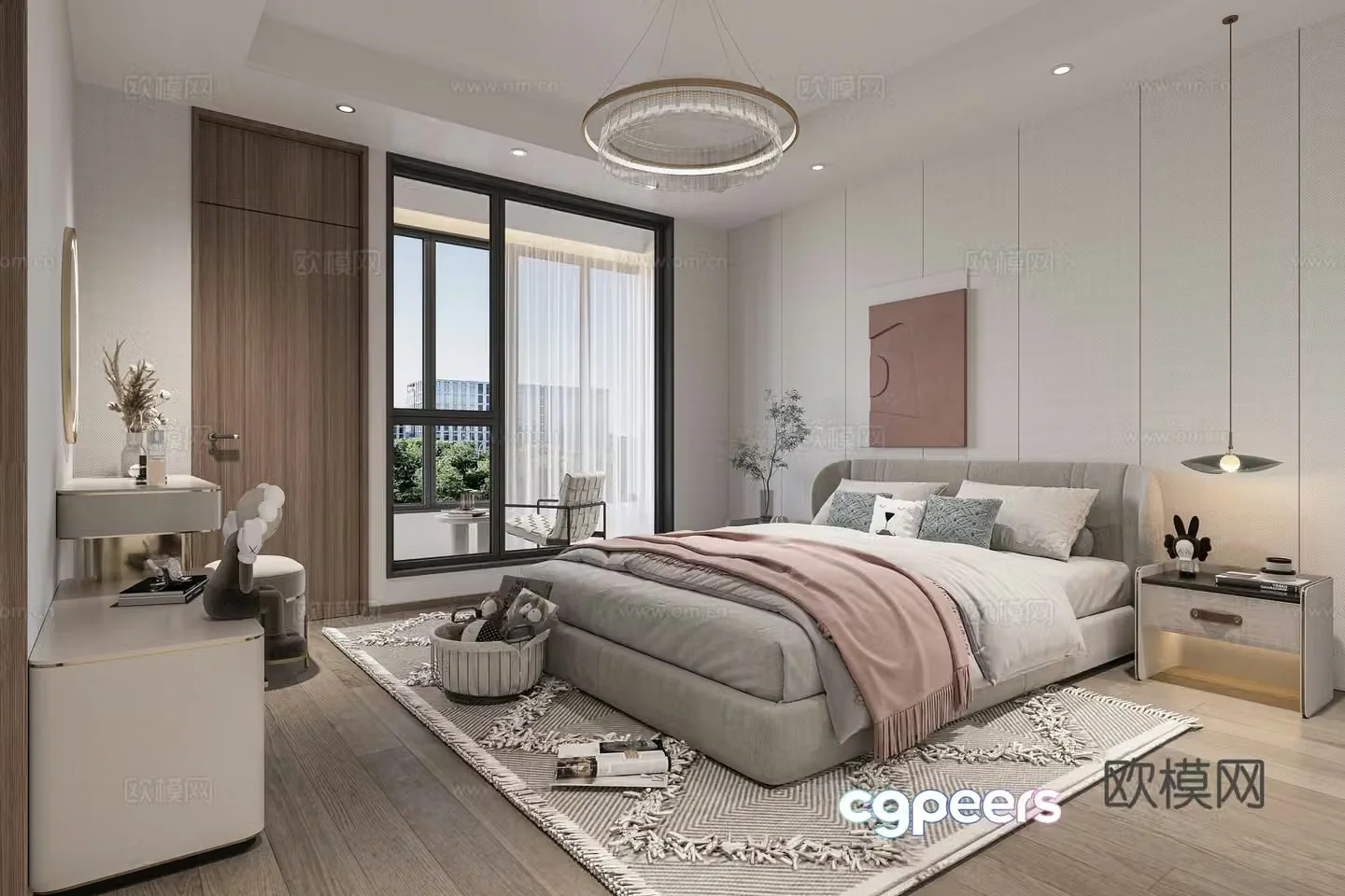 Modern bedroom 3d model
