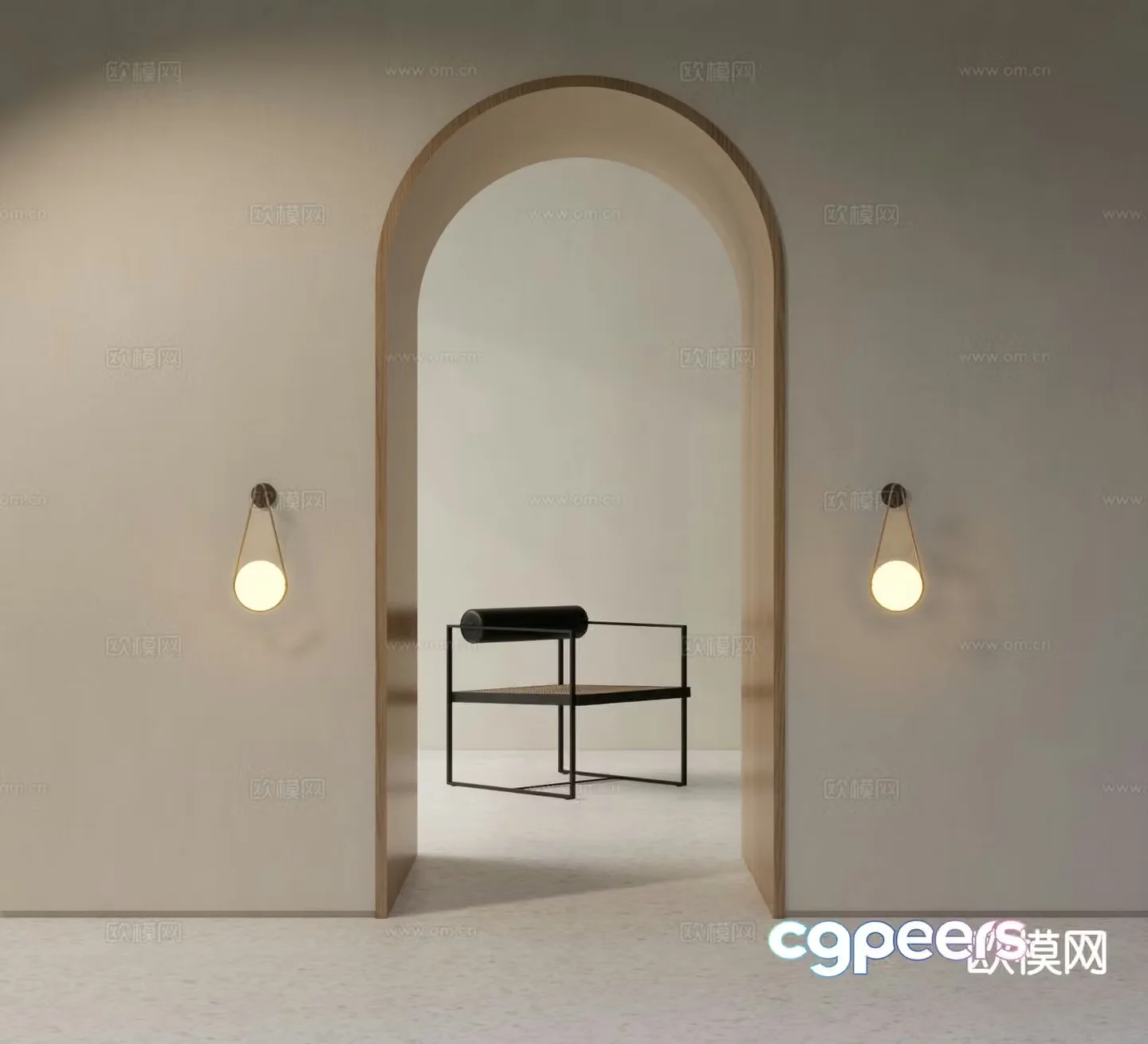 Modern chair leisure chair 3d model