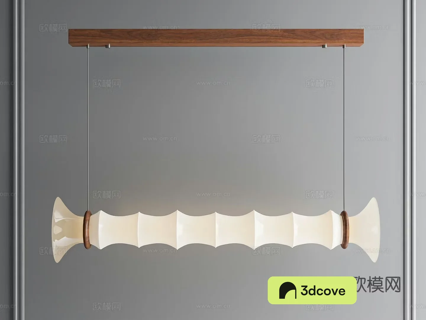 Modern Wasabi Chandelier Long Chandelier Medium Retro Chandelier Restaurant Study Chandelier Decorative Chandelier 3D Model