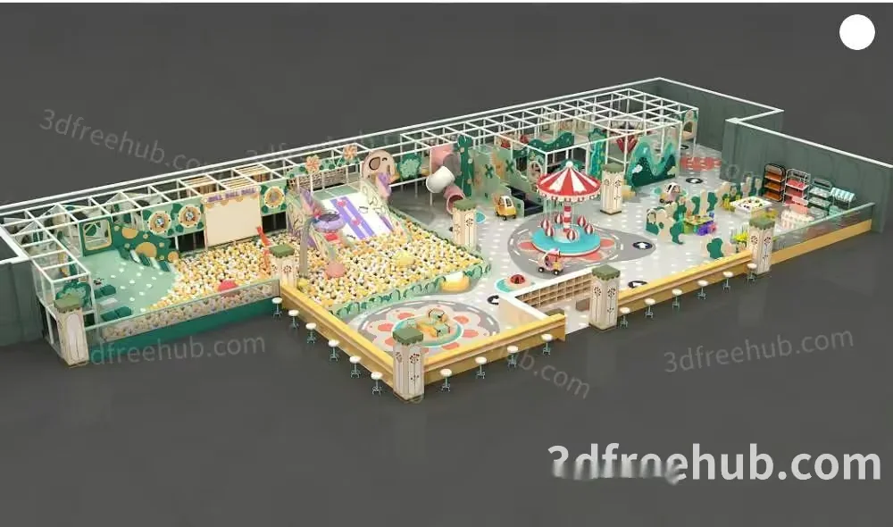 The Main Subject Of The Image Is A 3D Model Of A Children 3D Model – 19615 – VRAY Render
