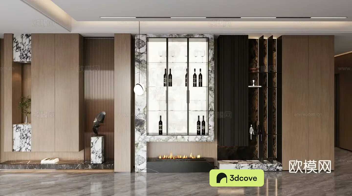 Modern simple decorative cabinet storage cabinet hanging wine cabinet side cabinet ornaments porch cabinet decorative mysterious
