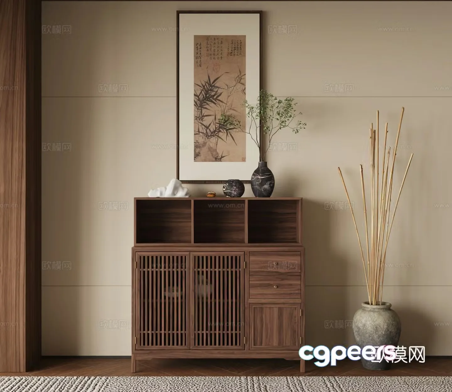 New Chinese sideboard 3D model