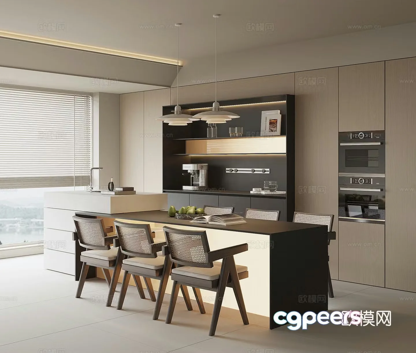 Modern Nakajima Restaurant 3D Model