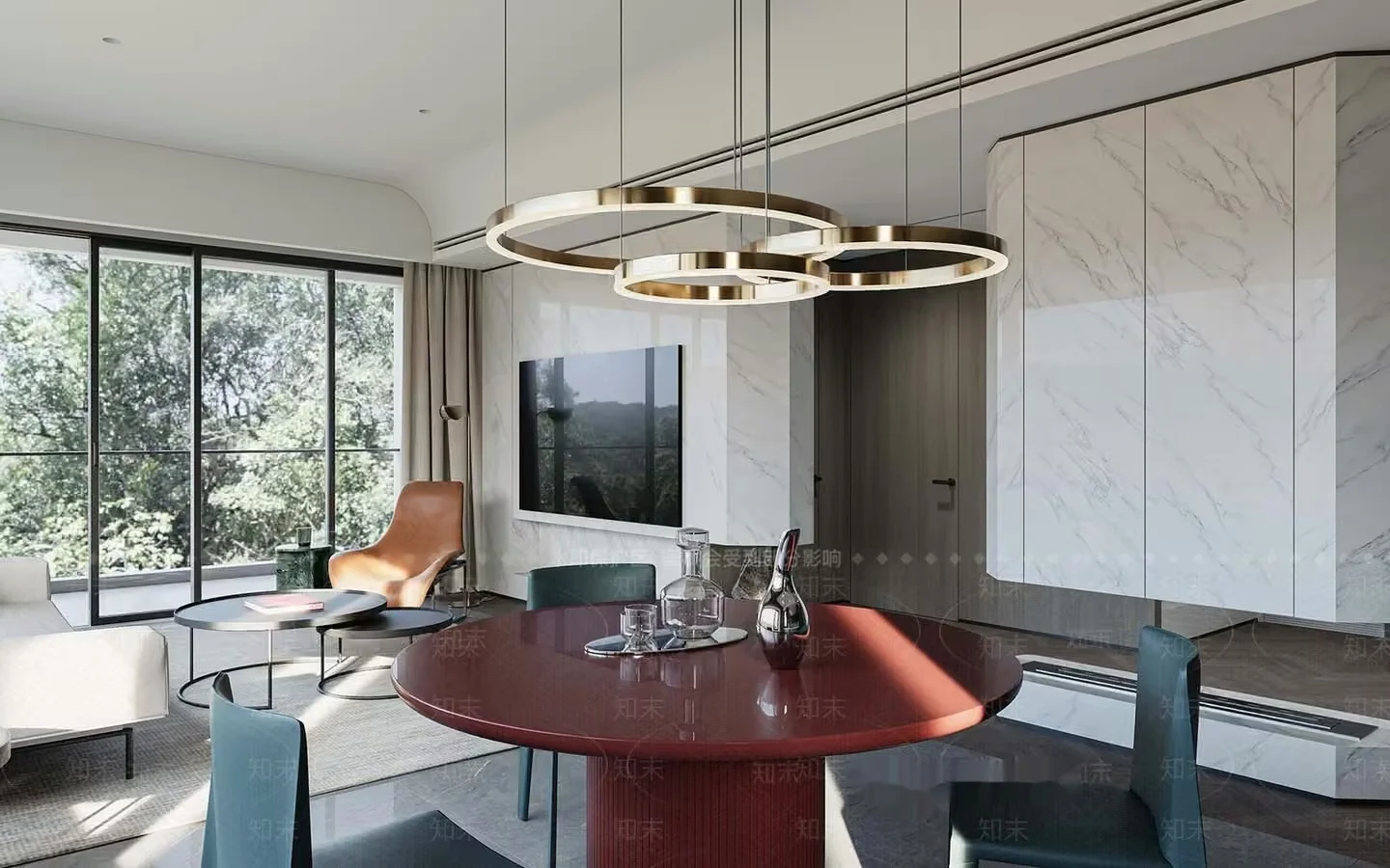 Modern Dining Room 3D Model – 2933 – VRAY Render