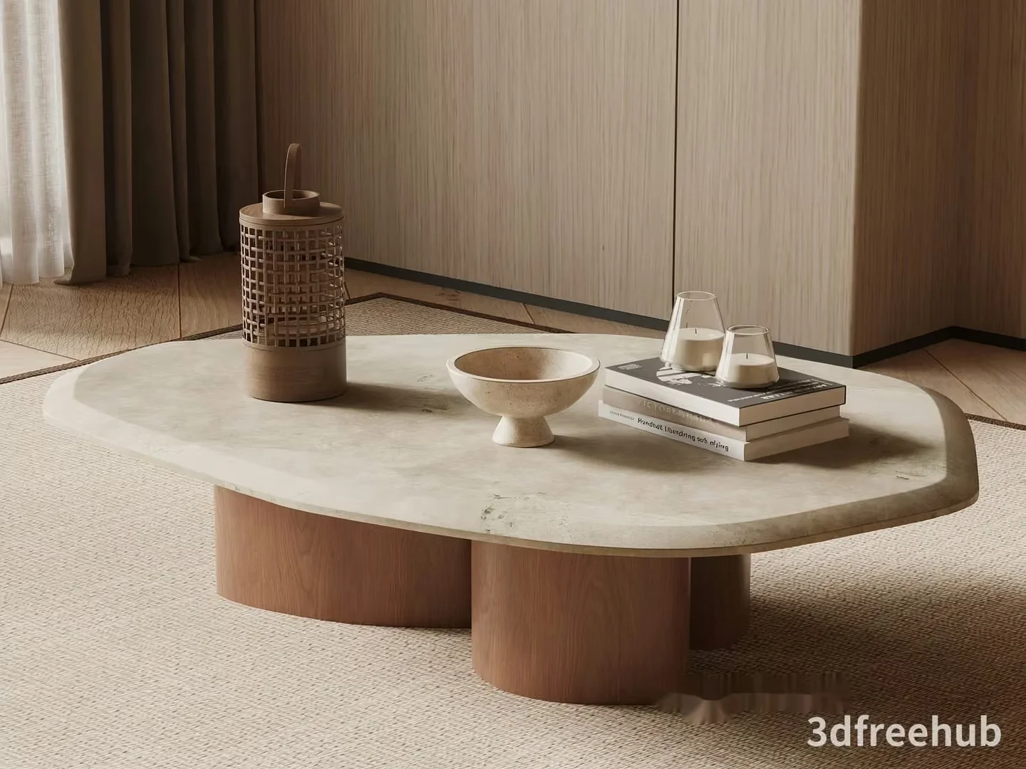 Modern Living Room 3D Model – 22297 – VRAY Render