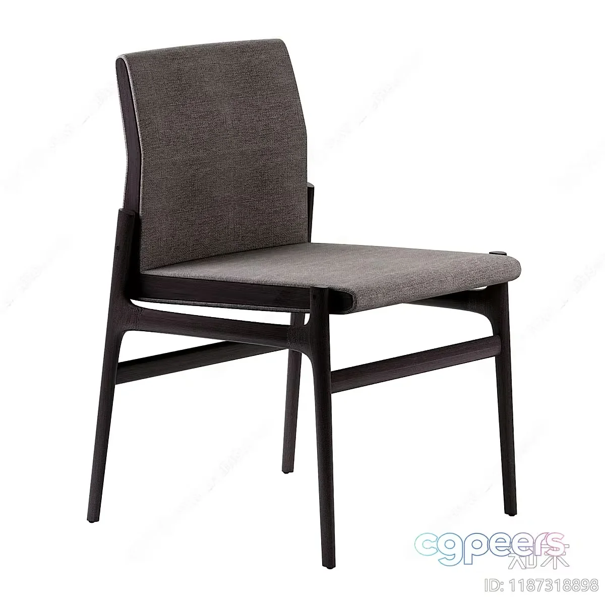 Wooden Dining Chair 3D Model – 12008 – CORONA Render