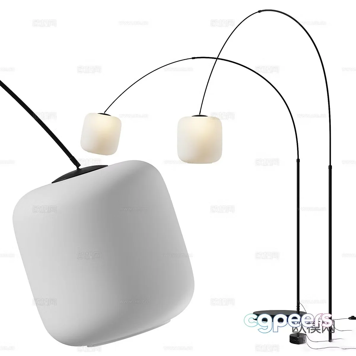 Modern minimalist floor lamp 3d model
