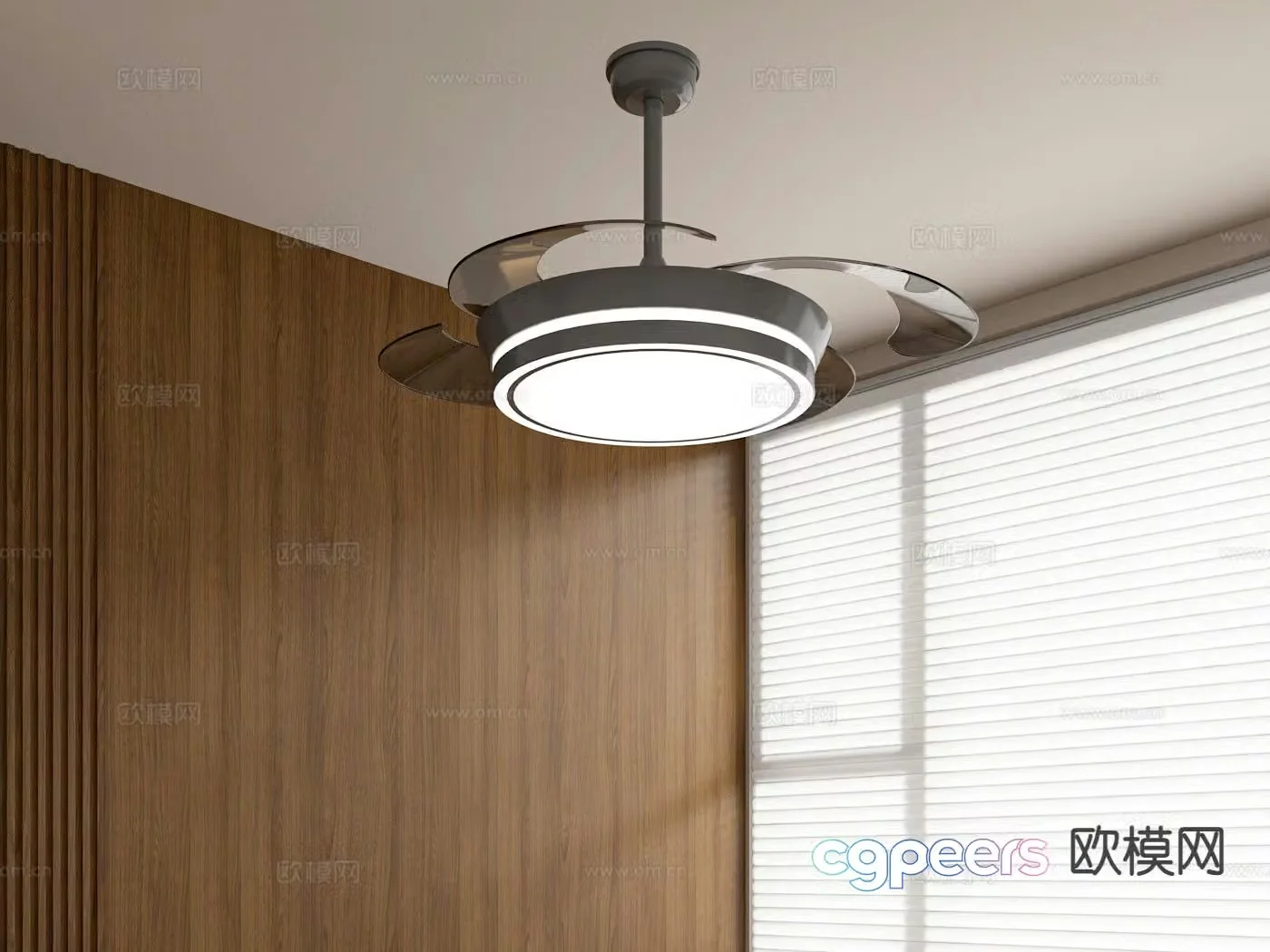 Modern ceiling fan light fan light 3d model