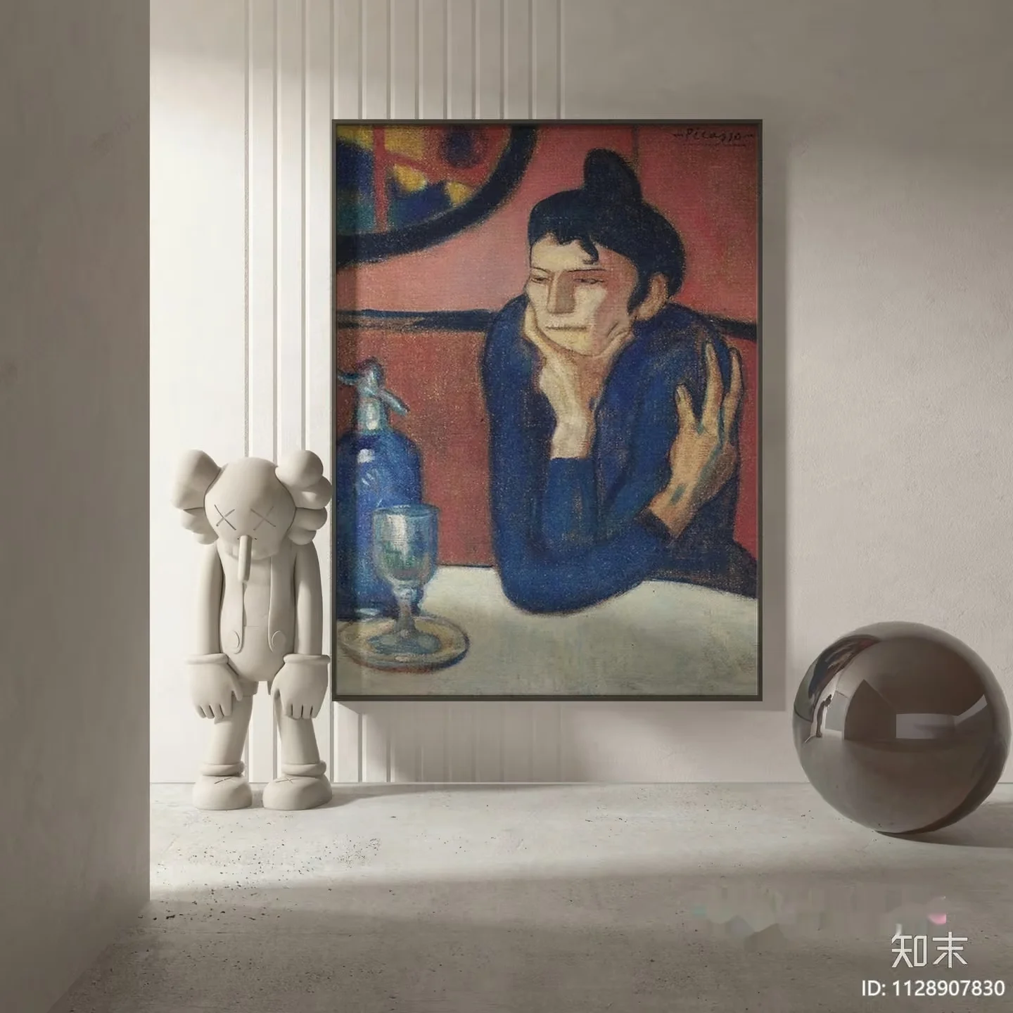 Modern Artwork 3D Model – 3471 – VRAY Render
