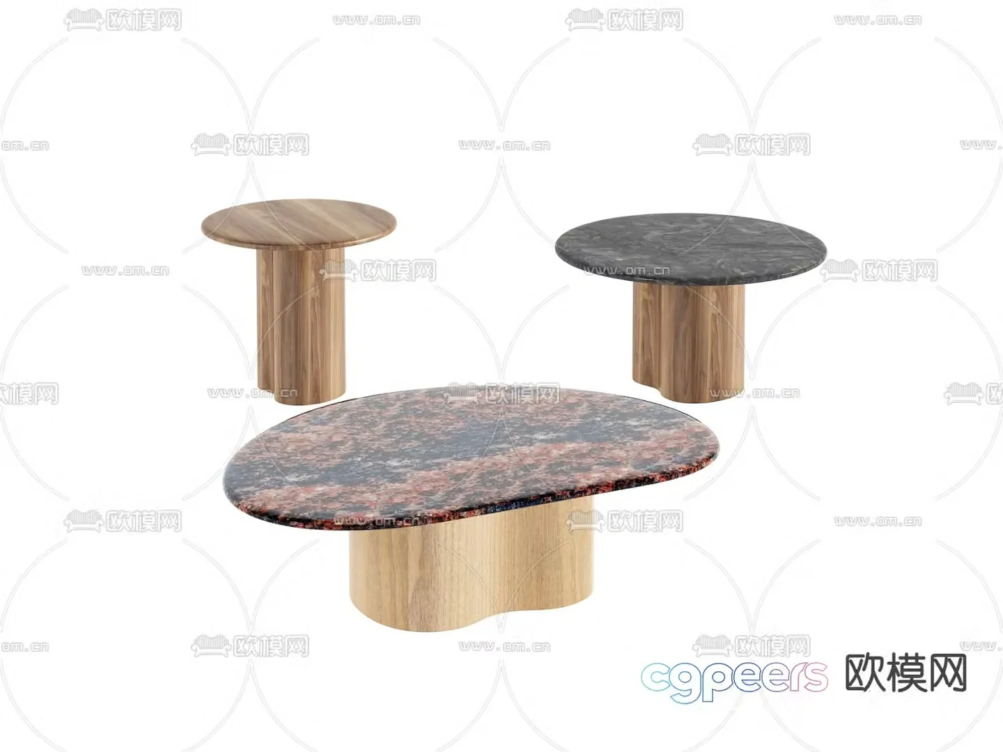 3D model of mother and child coffee table