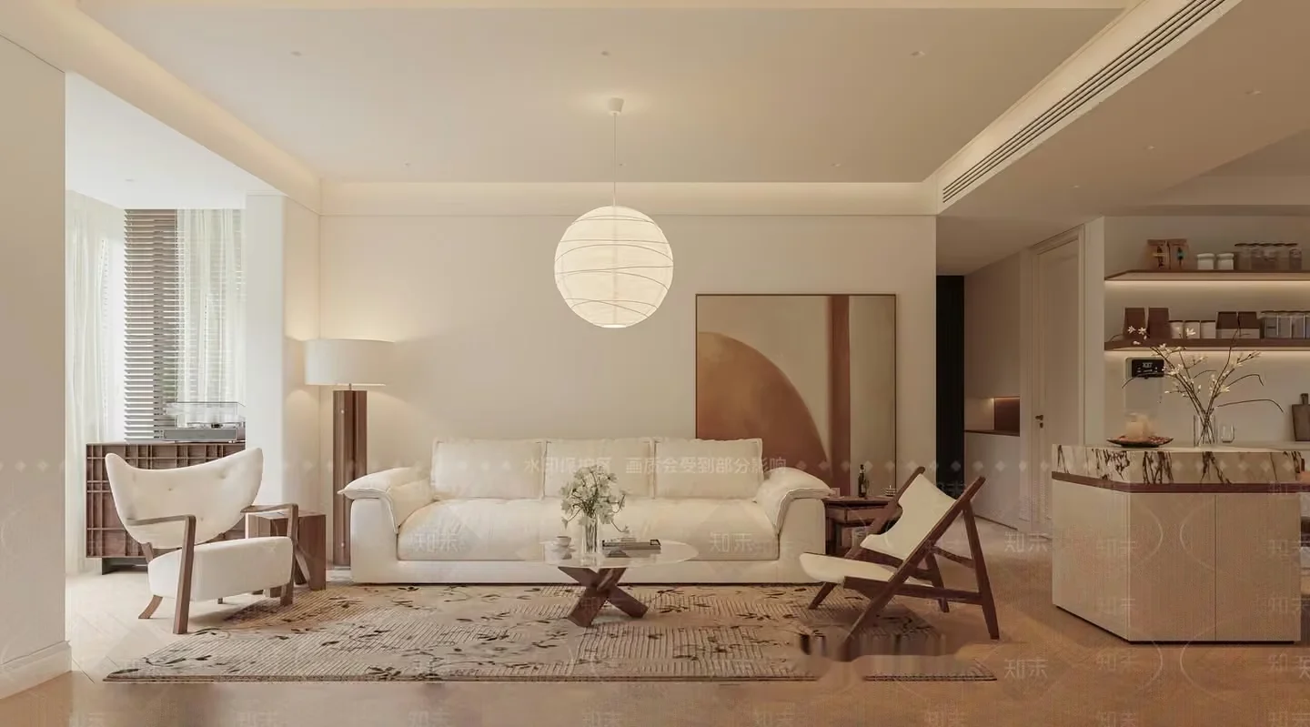 Modern Living Room 3D Model – 11568 – VRAY Render