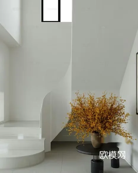 Modern Minimalist Decor 3D Model – 17263 – CORONA Render