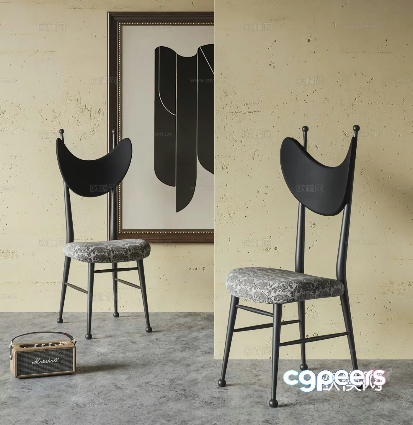 Middle Ages 3D Model of Wasabi Chair