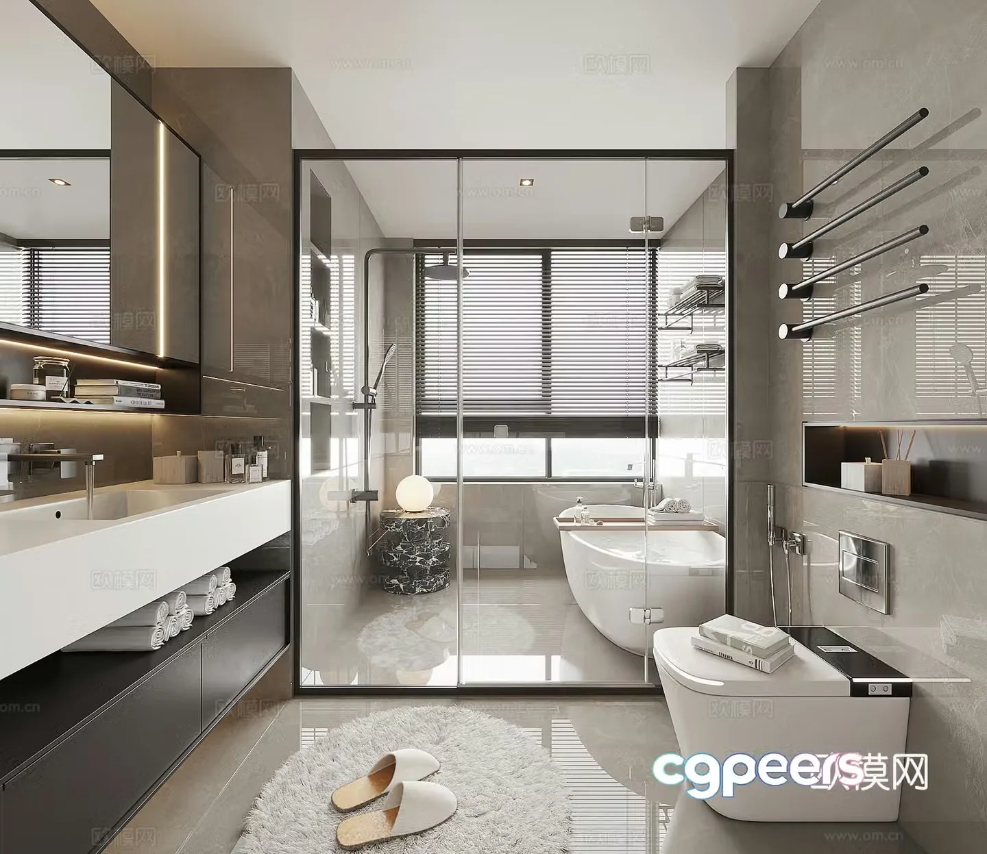 Modern bathroom 3d model