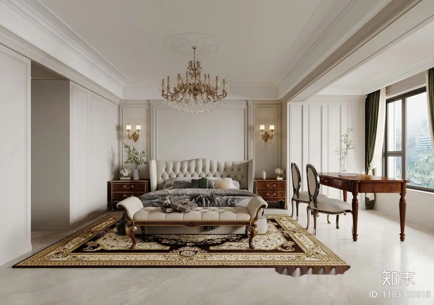 Cozy Bedroom 3D Model – 10701 – CORONA Render