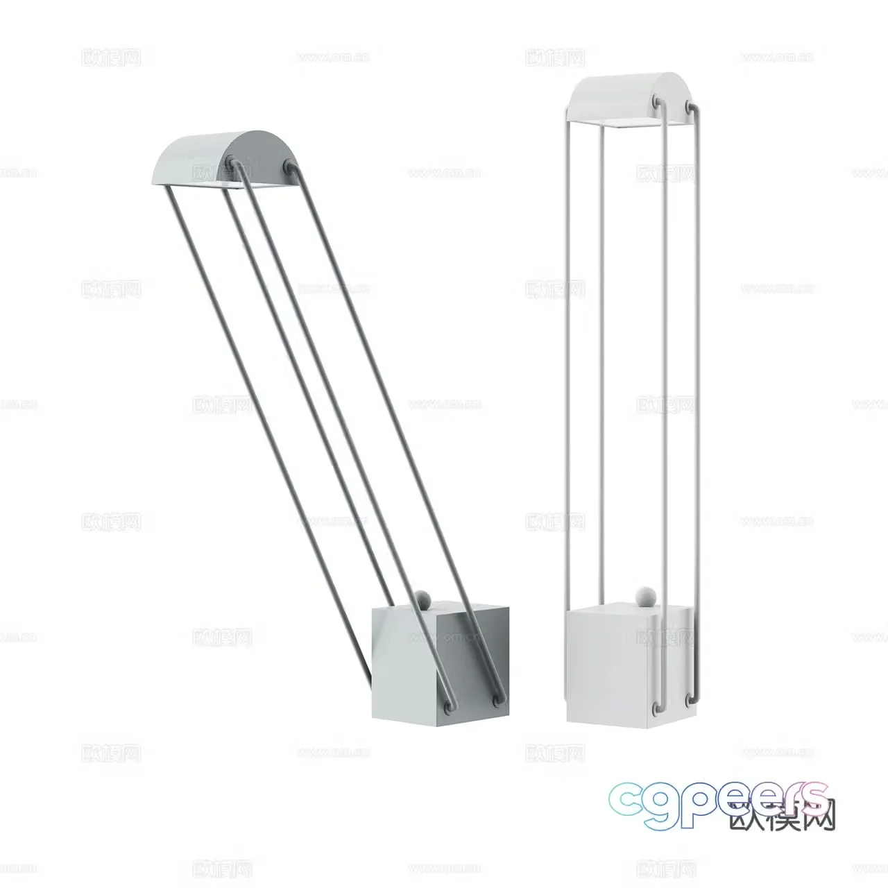 Tokio minimalist industrial wind table lamp metal table lamp reading table lamp work table lamp 3d model
