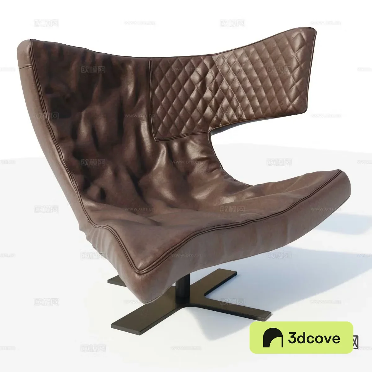 Arketipo Roxy leather lounge chair leather chair