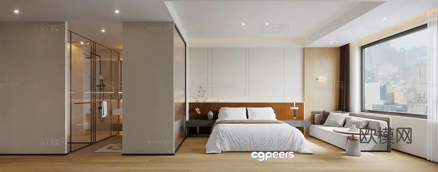 Modern hotel suite Modern hotel parent-child room Hotel children’s room Hotel standard room Parent-child room 3D model