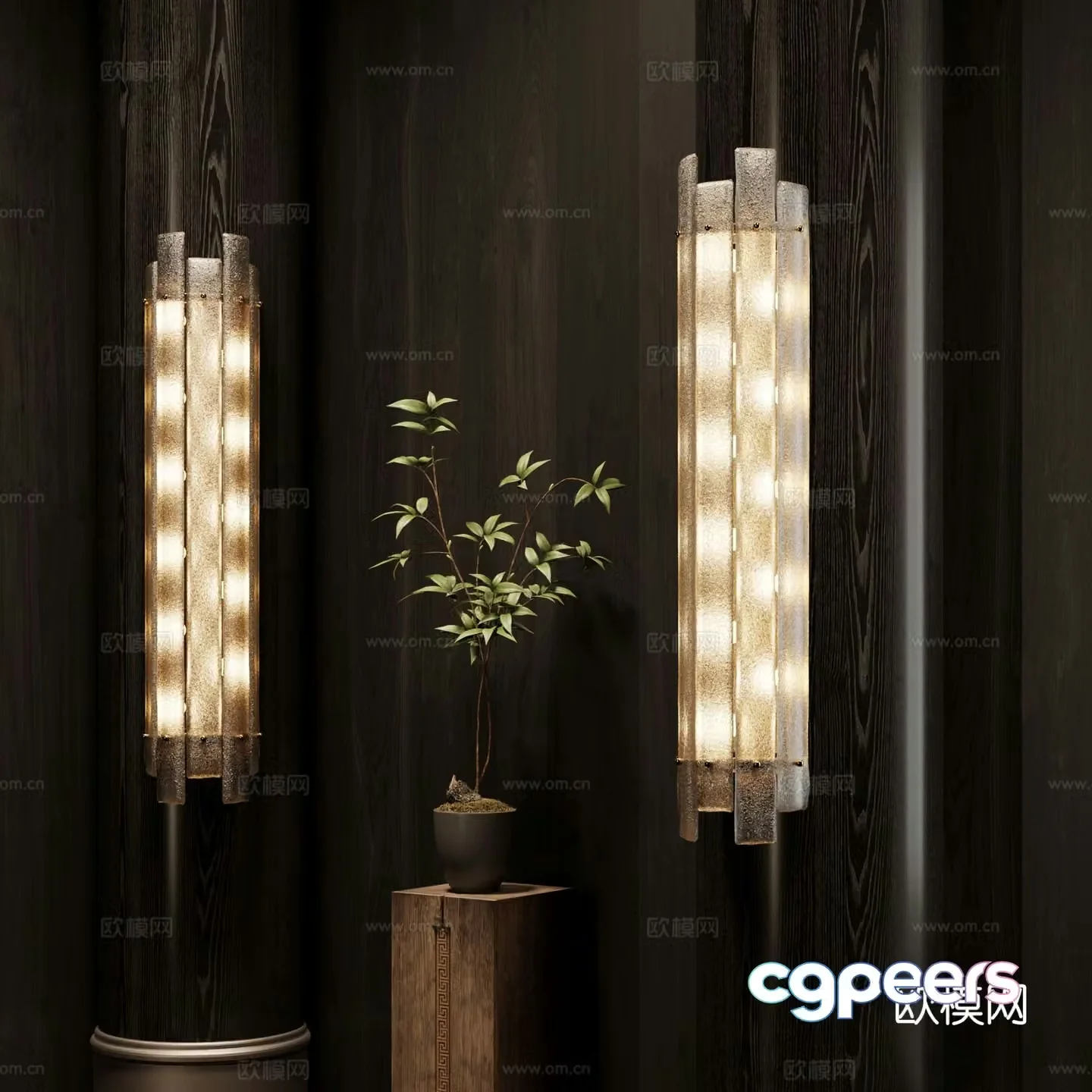 Modern wall light 3d model