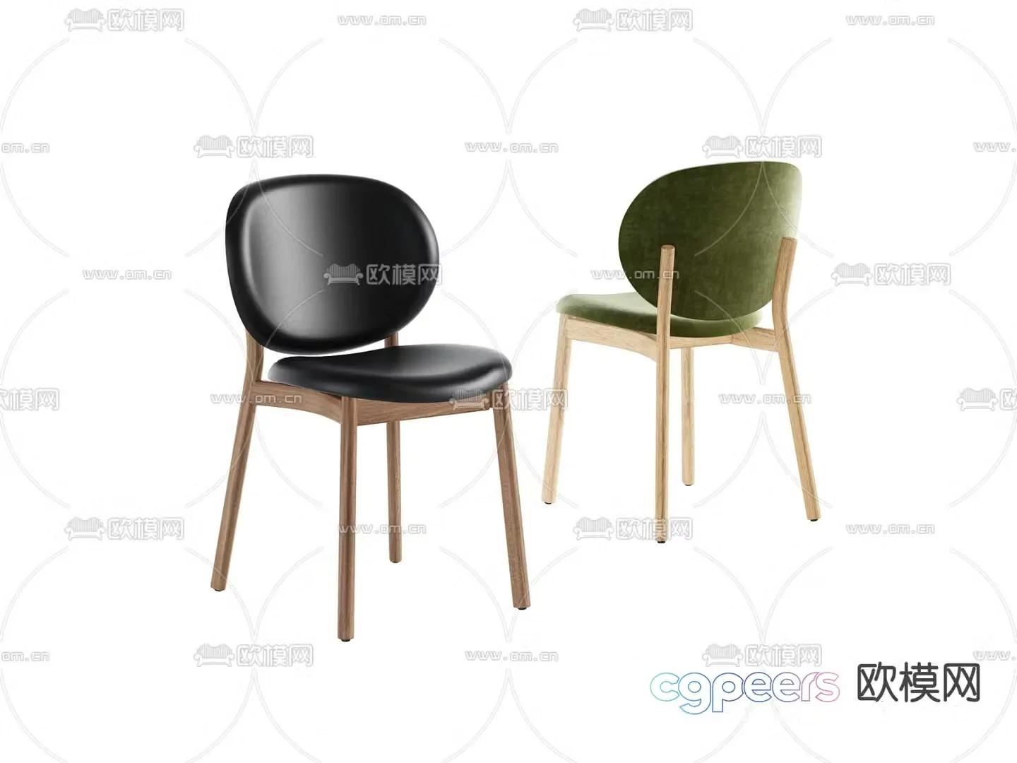 Modern chair Dining chair 3d model