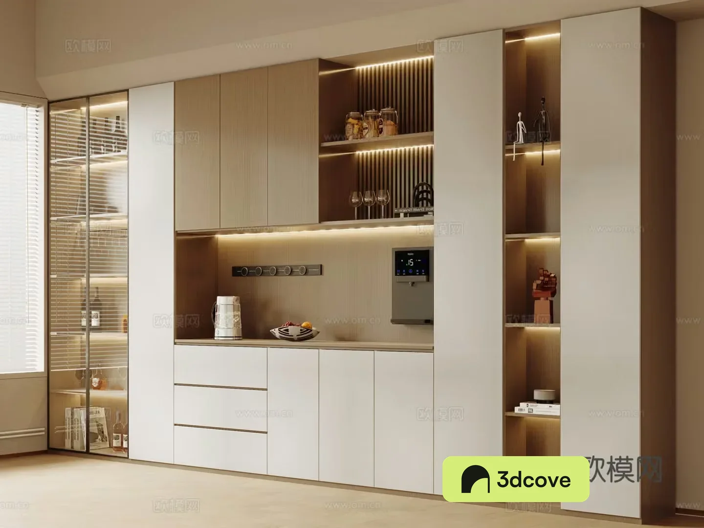 Modern sideboard wine cabinet sideboard ornament