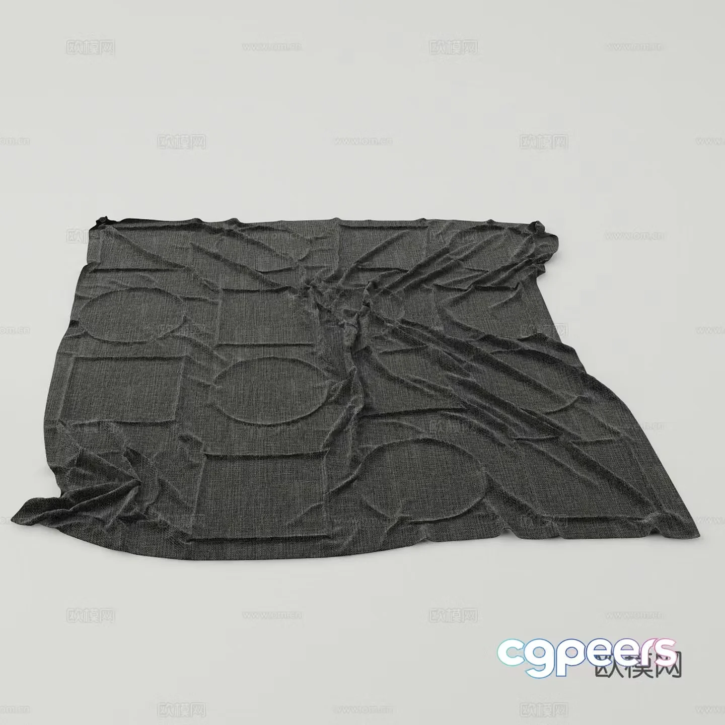 Modern carpet Dark carpet Mianma carpet 3d model