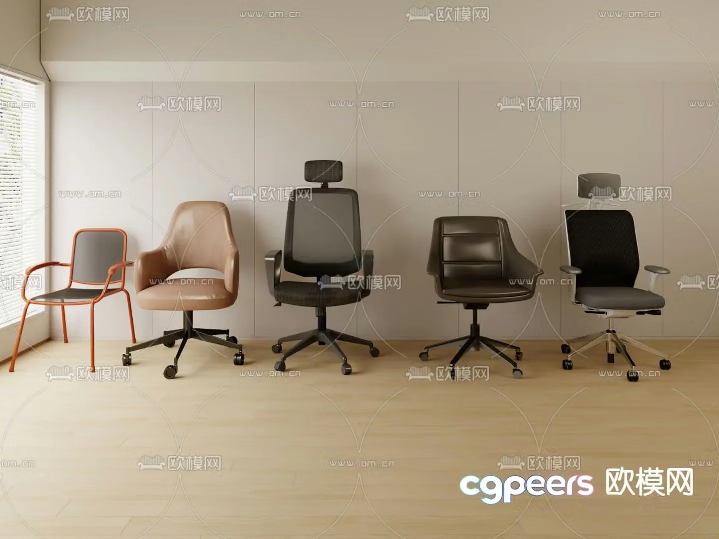 Office chair conference chair shift chair 3d model