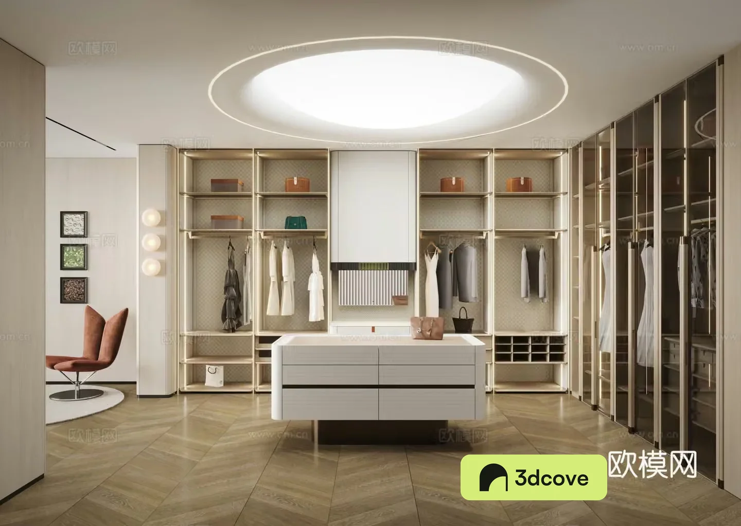 Modern cloakroom